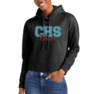 District Crop Fleece Hoodie - CHS Cheer Spangle Thumbnail