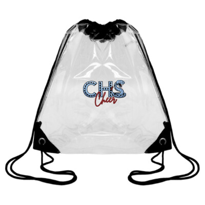Clear Cinch Bag - printed CHS Cheer decal Thumbnail